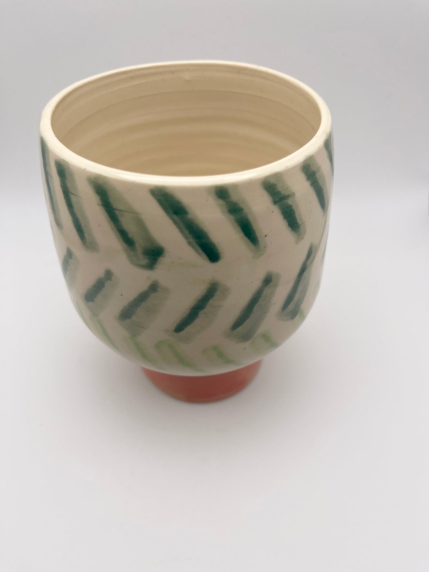 Patterned Pedestal Cup