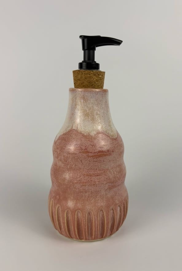 Pink Bubble Carved Soap Pump