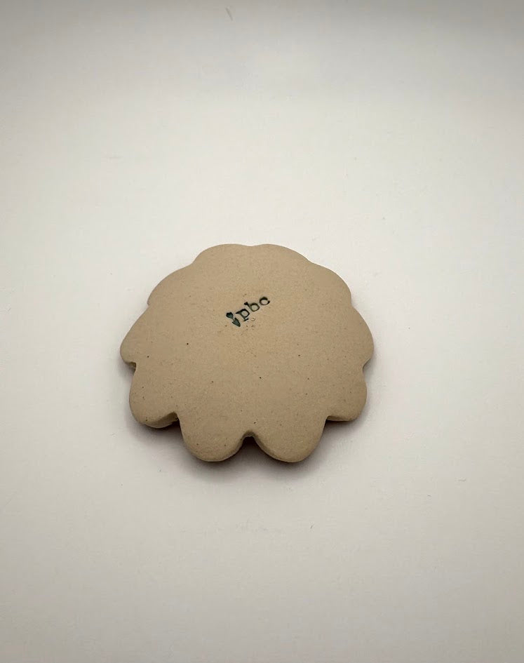 Tiny Orange Dreamsicle Flower Trinket Dish