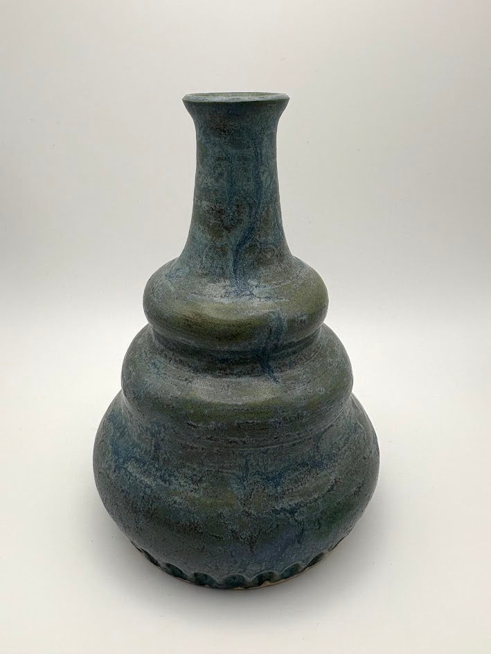 Blue Stone Bud Vase