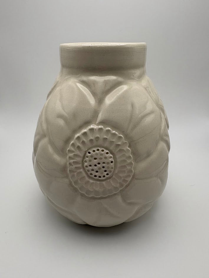 Floral Carved Porcelain Vase
