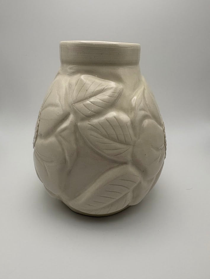 Floral Carved Porcelain Vase