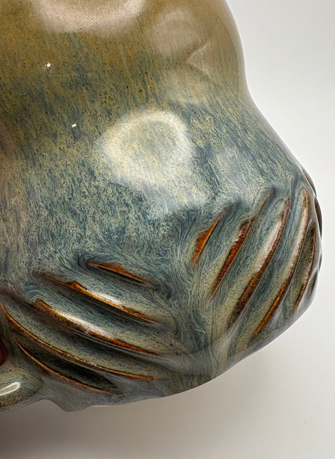 Carved Diagonals Earthy Mug