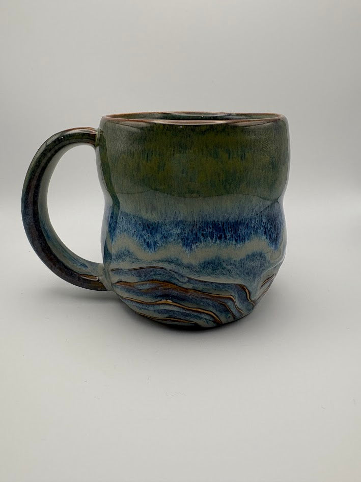 Carved Waves Mug