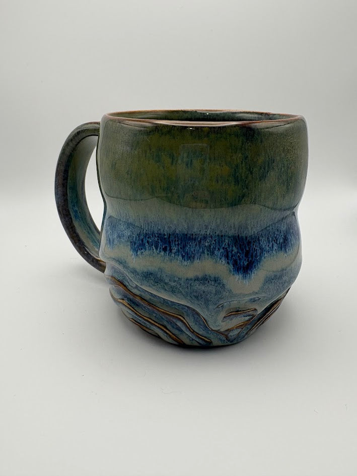 Carved Waves Mug