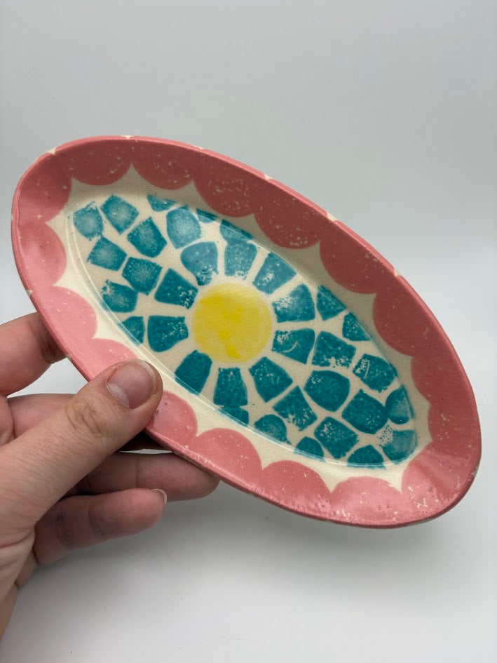 Small Stamped Sun Dish