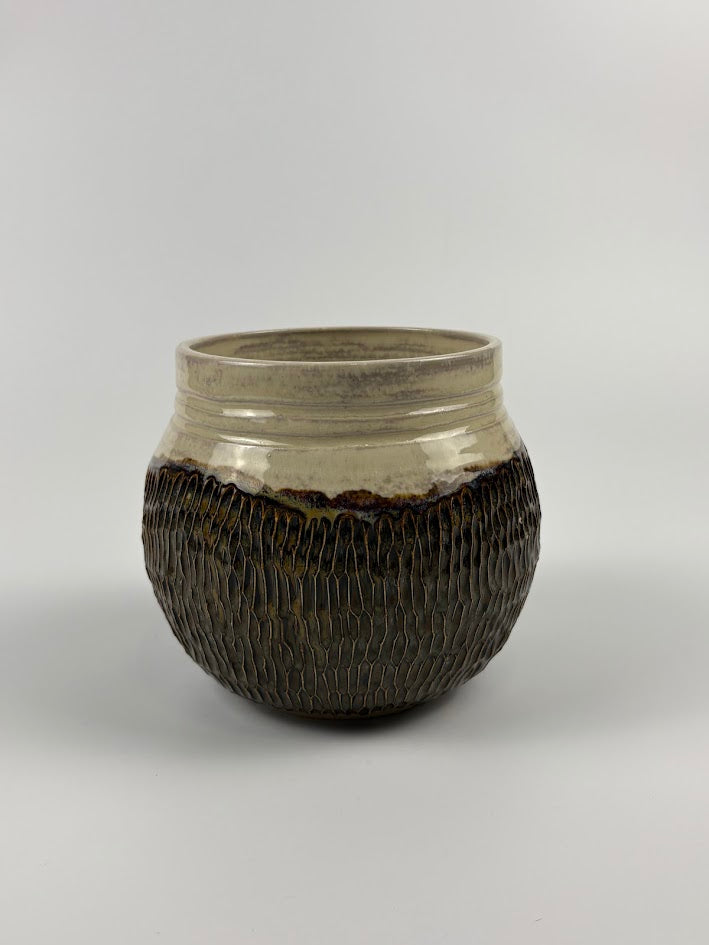 Carved Utensil Holder