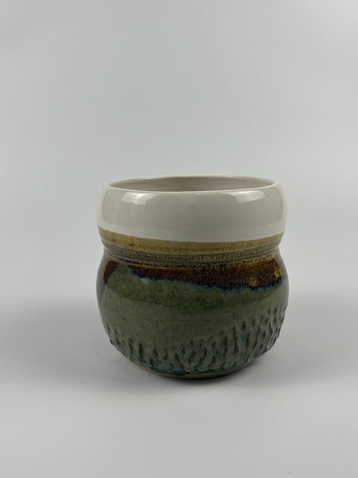 Carved Layers Utensil Holder