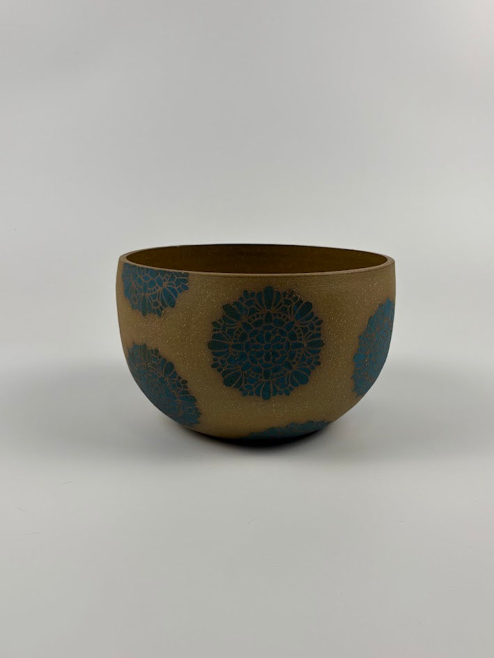 Decorated Serving Bowl