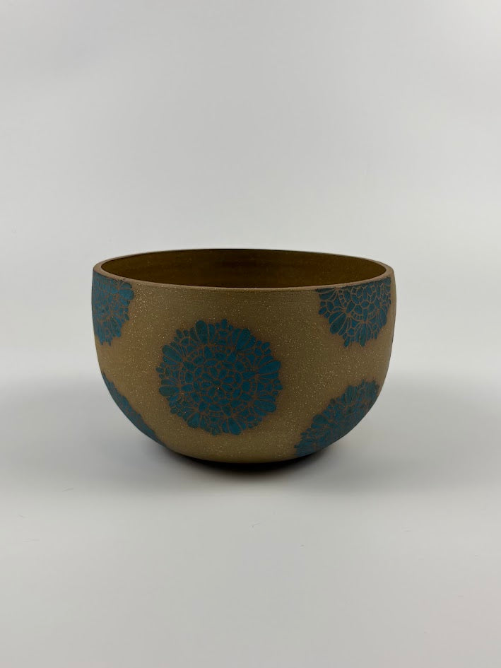 Decorated Serving Bowl