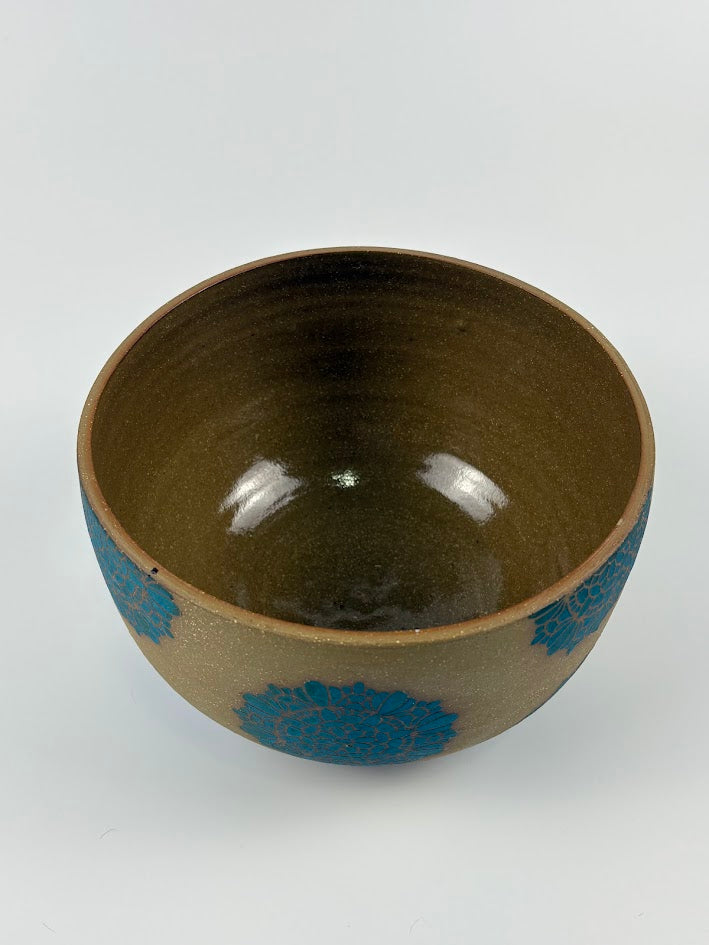 Decorated Serving Bowl