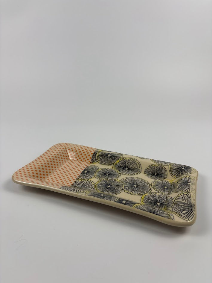 Lemons and Dots Dish