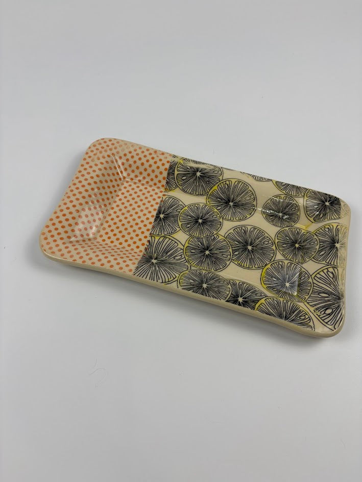 Lemons and Dots Dish