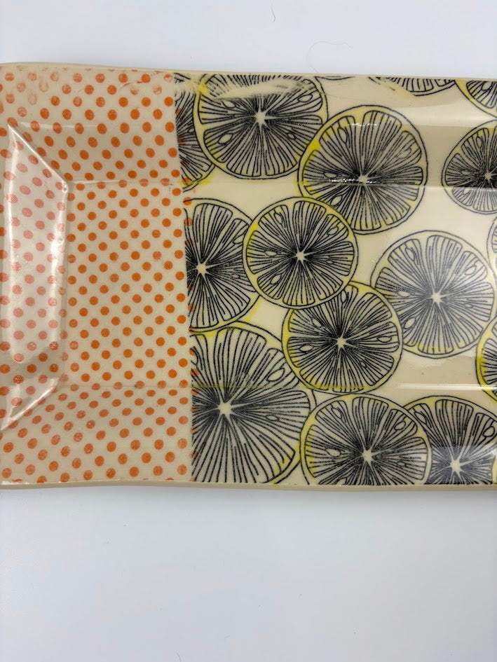 Lemons and Dots Dish