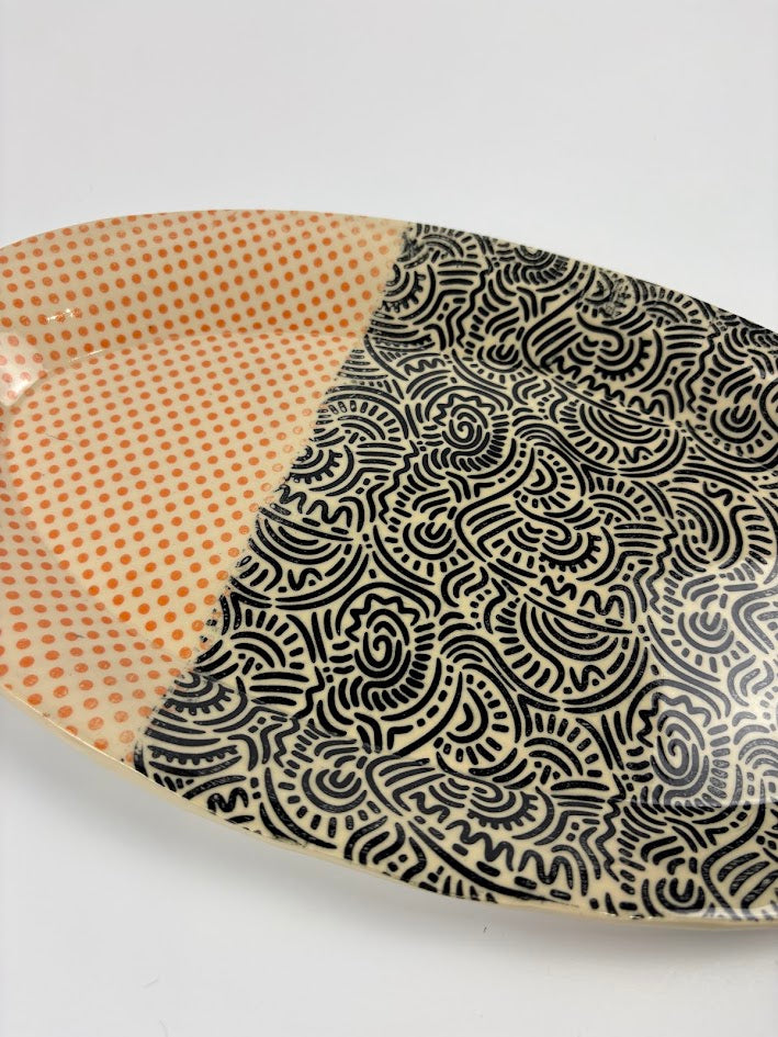 Dots & Squiggles Serving Dish