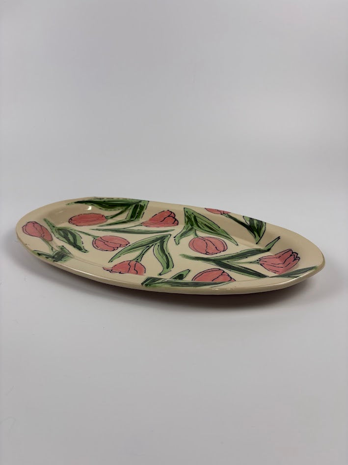 Tulips Serving Dish