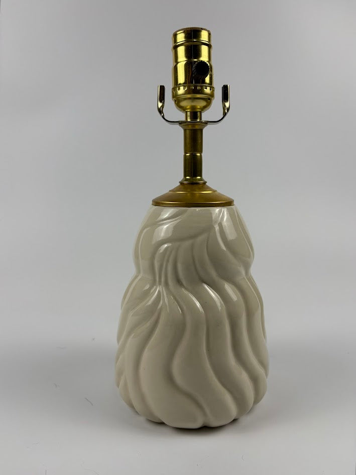 Flowing Waves Porcelain Lamp Base