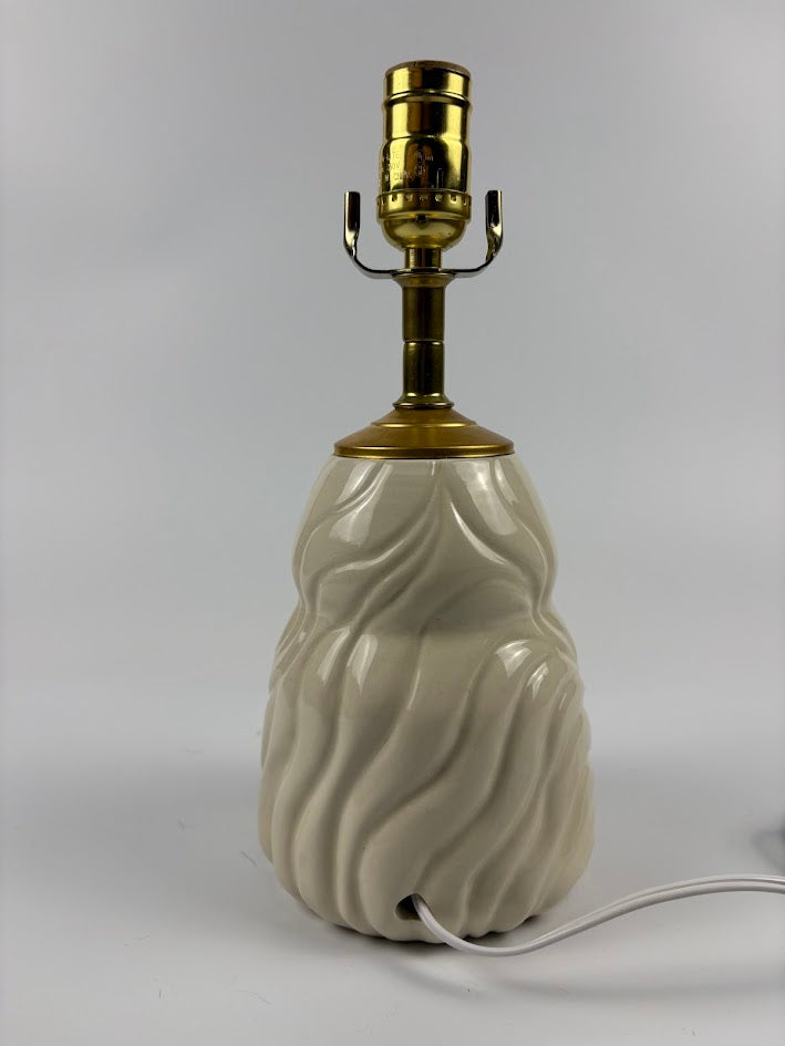 Flowing Waves Porcelain Lamp Base