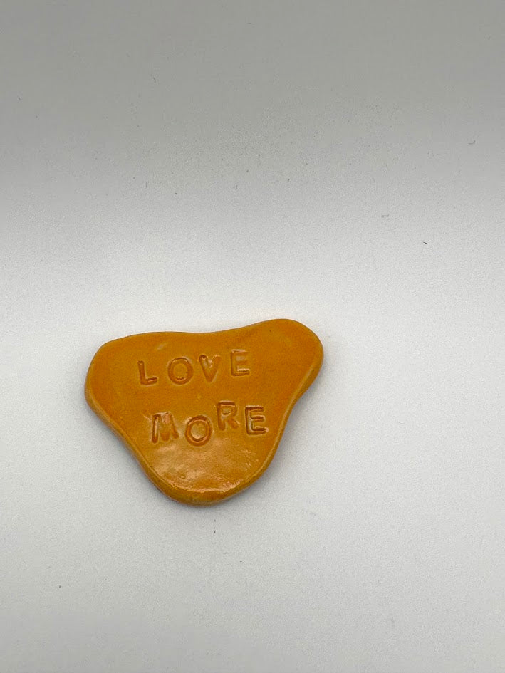 "Love More" Orange Magnet
