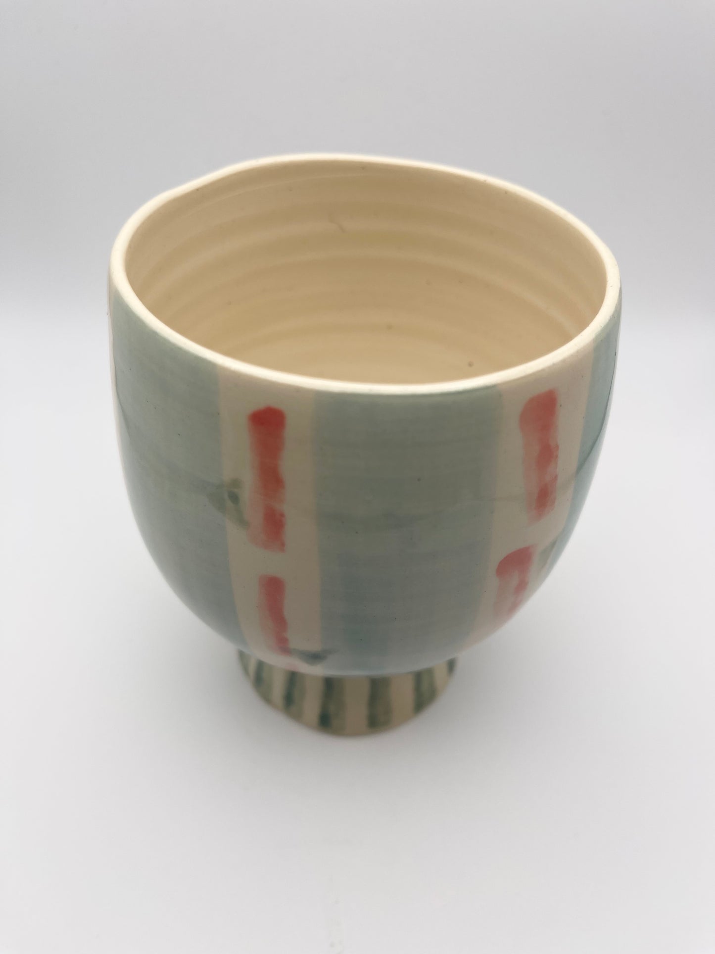 Patterned Pedestal Cup