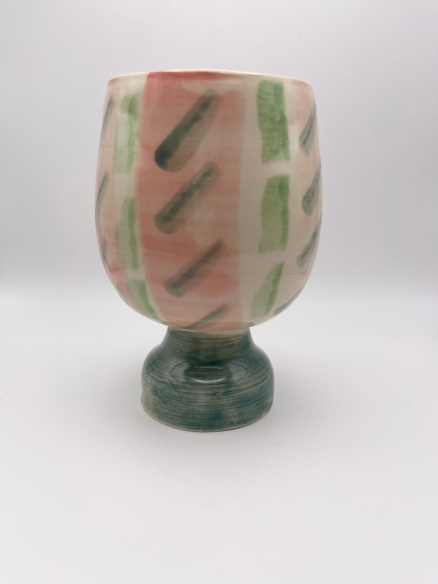 Patterned Pedestal Cup