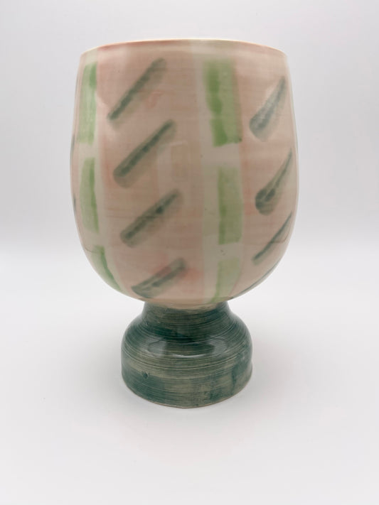 Patterned Pedestal Cup