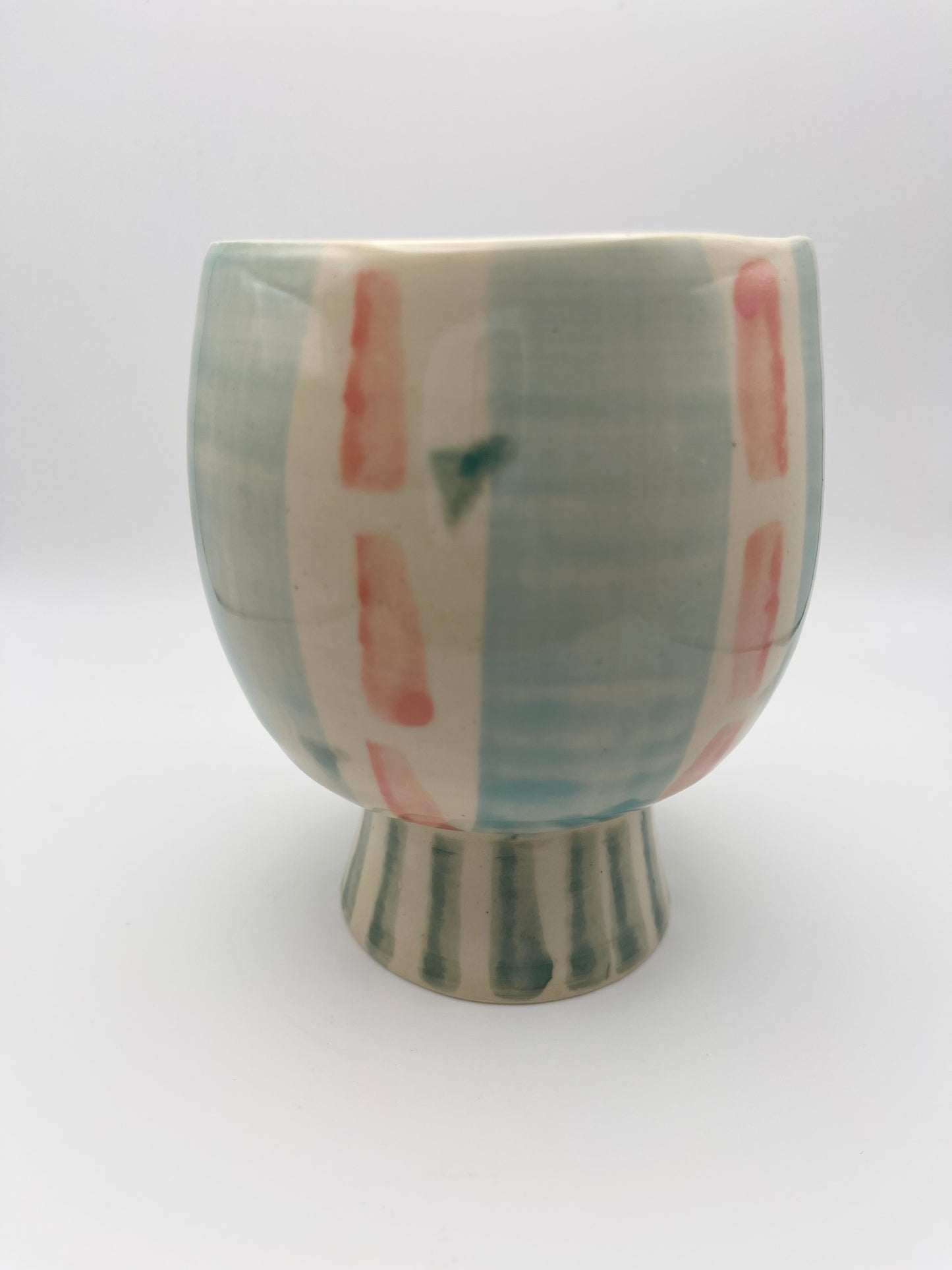 Patterned Pedestal Cup