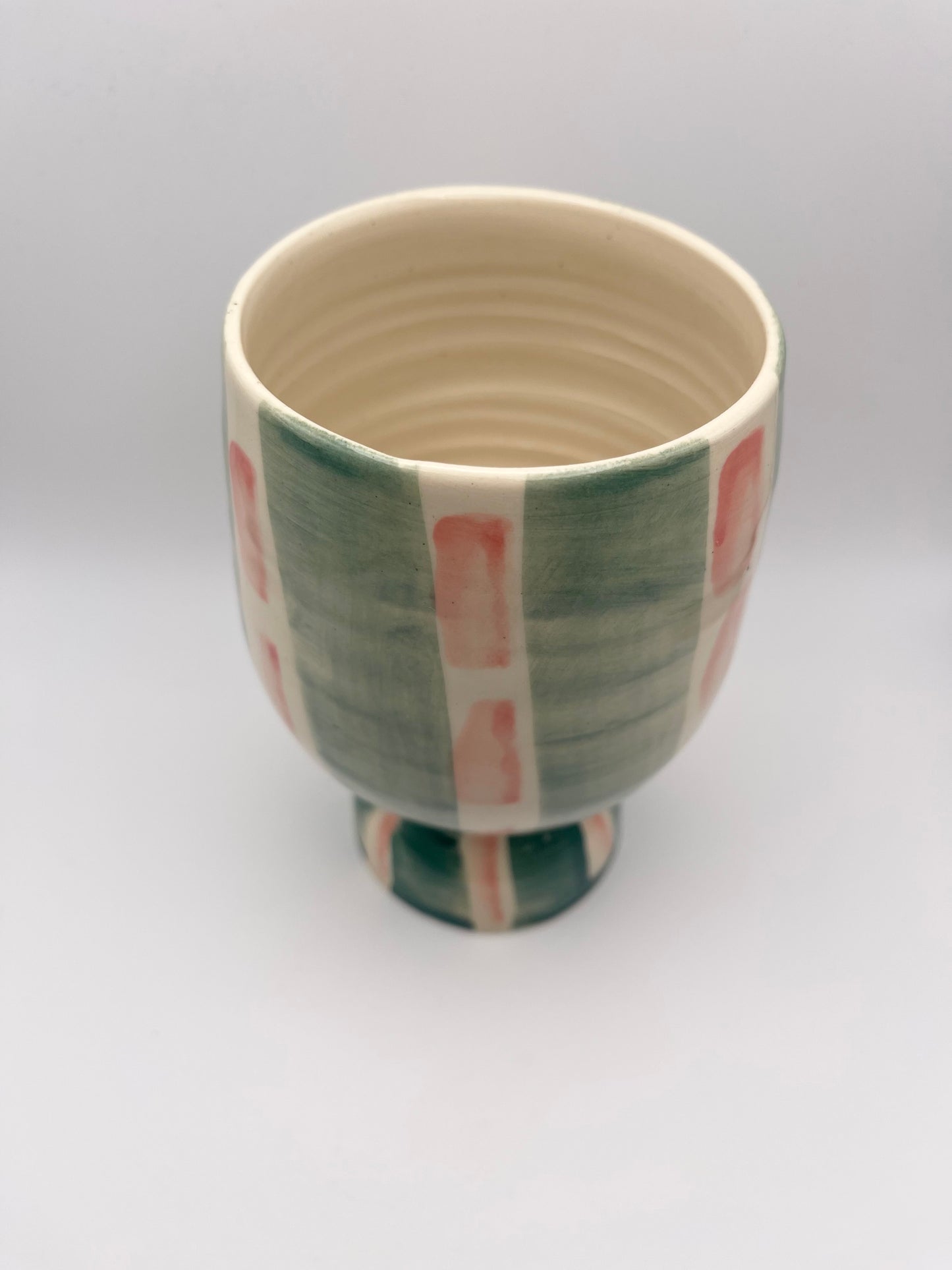 Patterned Pedestal Cup