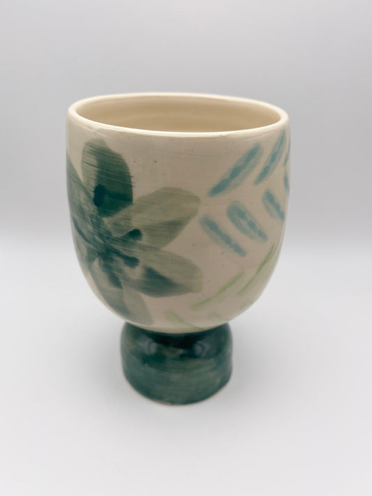 Patterned Pedestal Cup