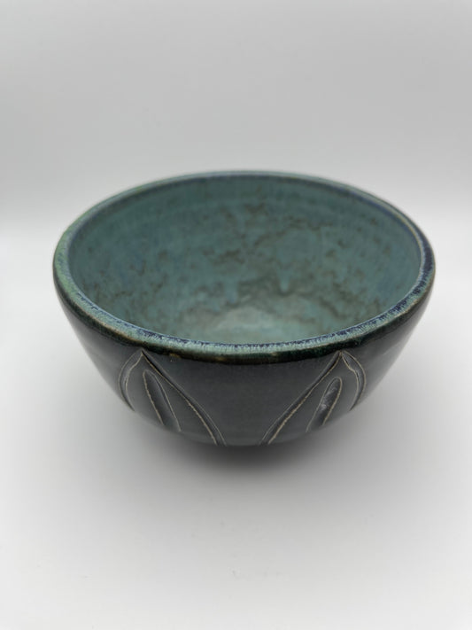 Blue Stone Carved Bowl