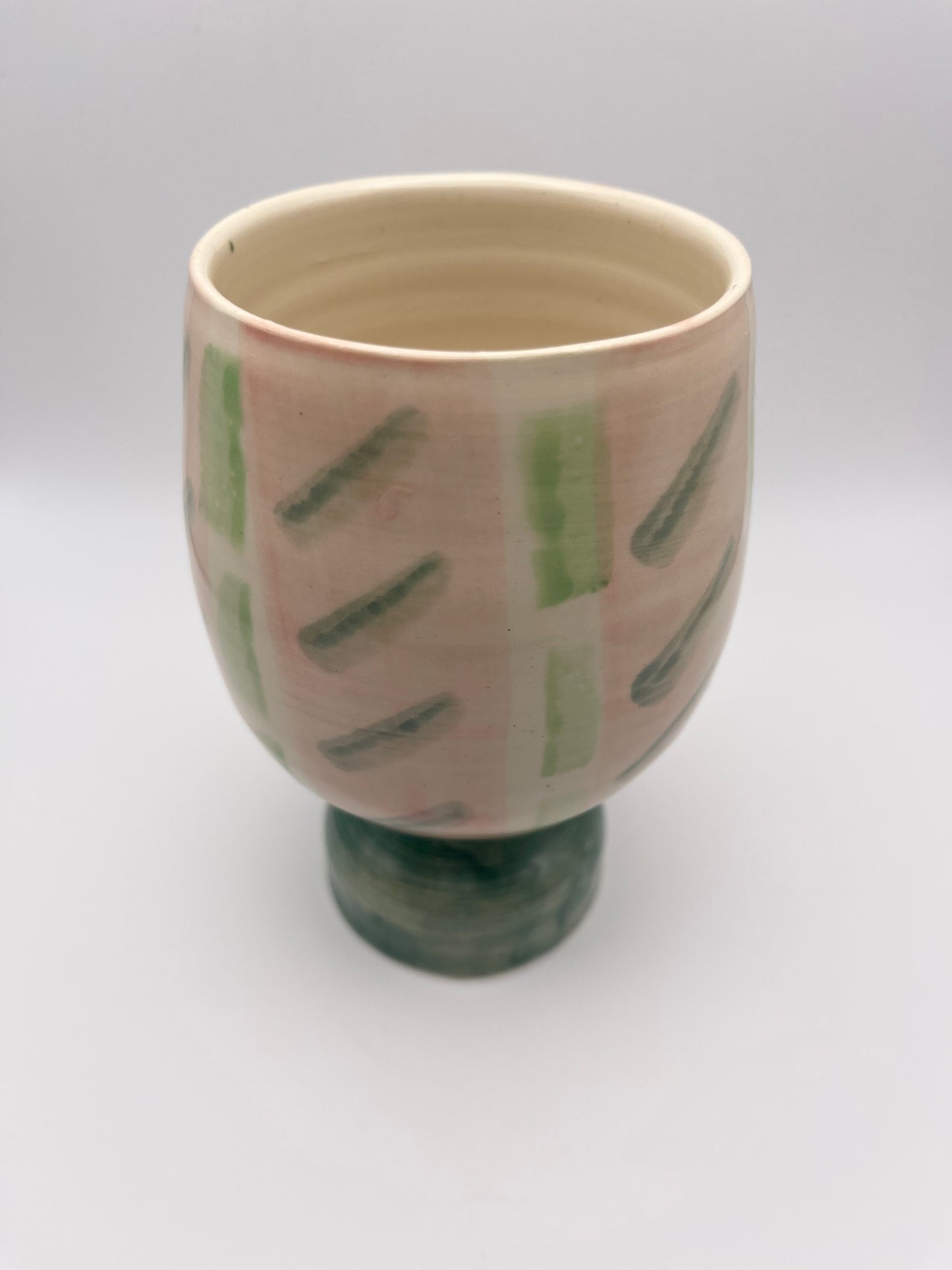 Patterned Pedestal Cup