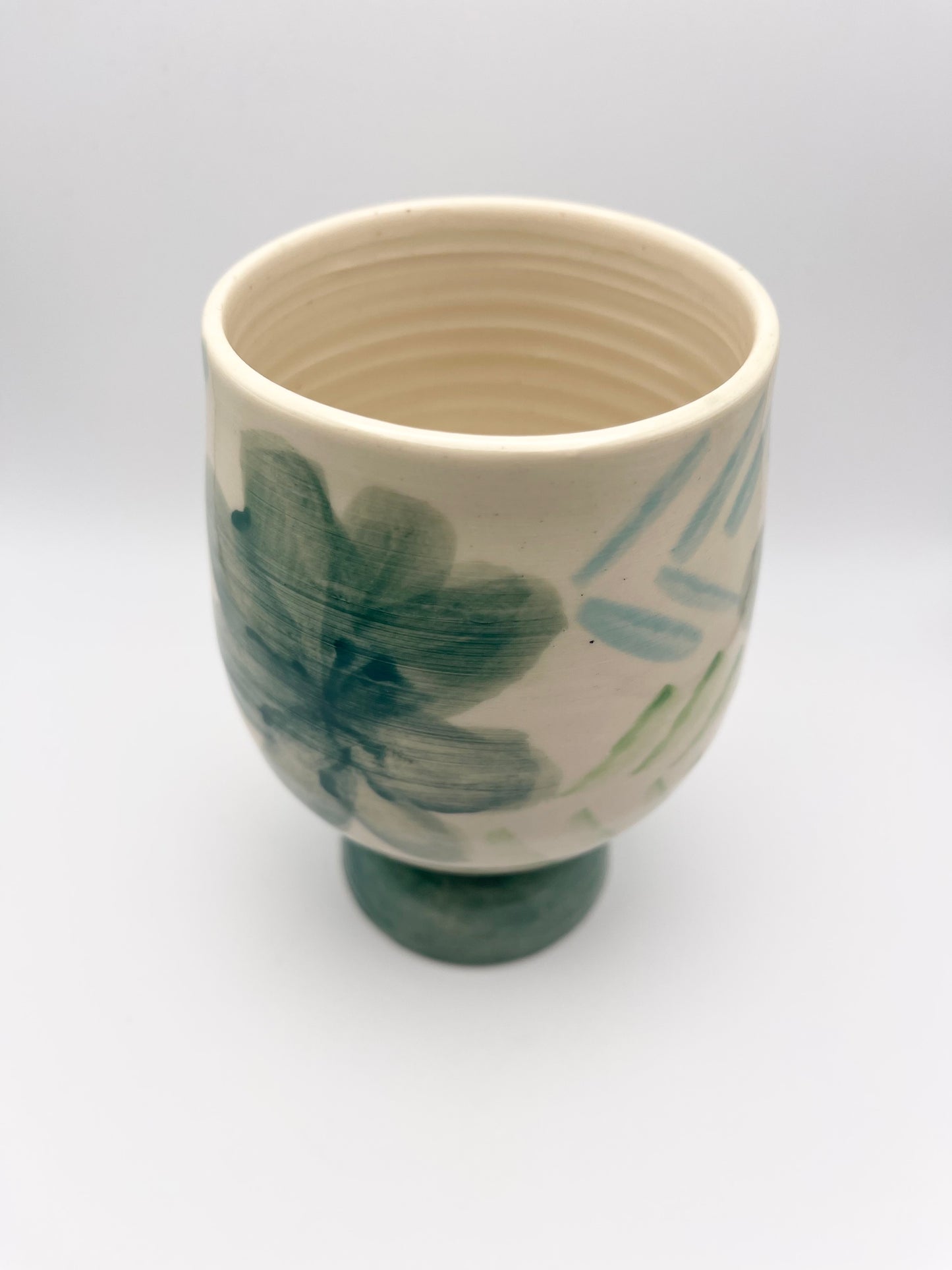 Patterned Pedestal Cup