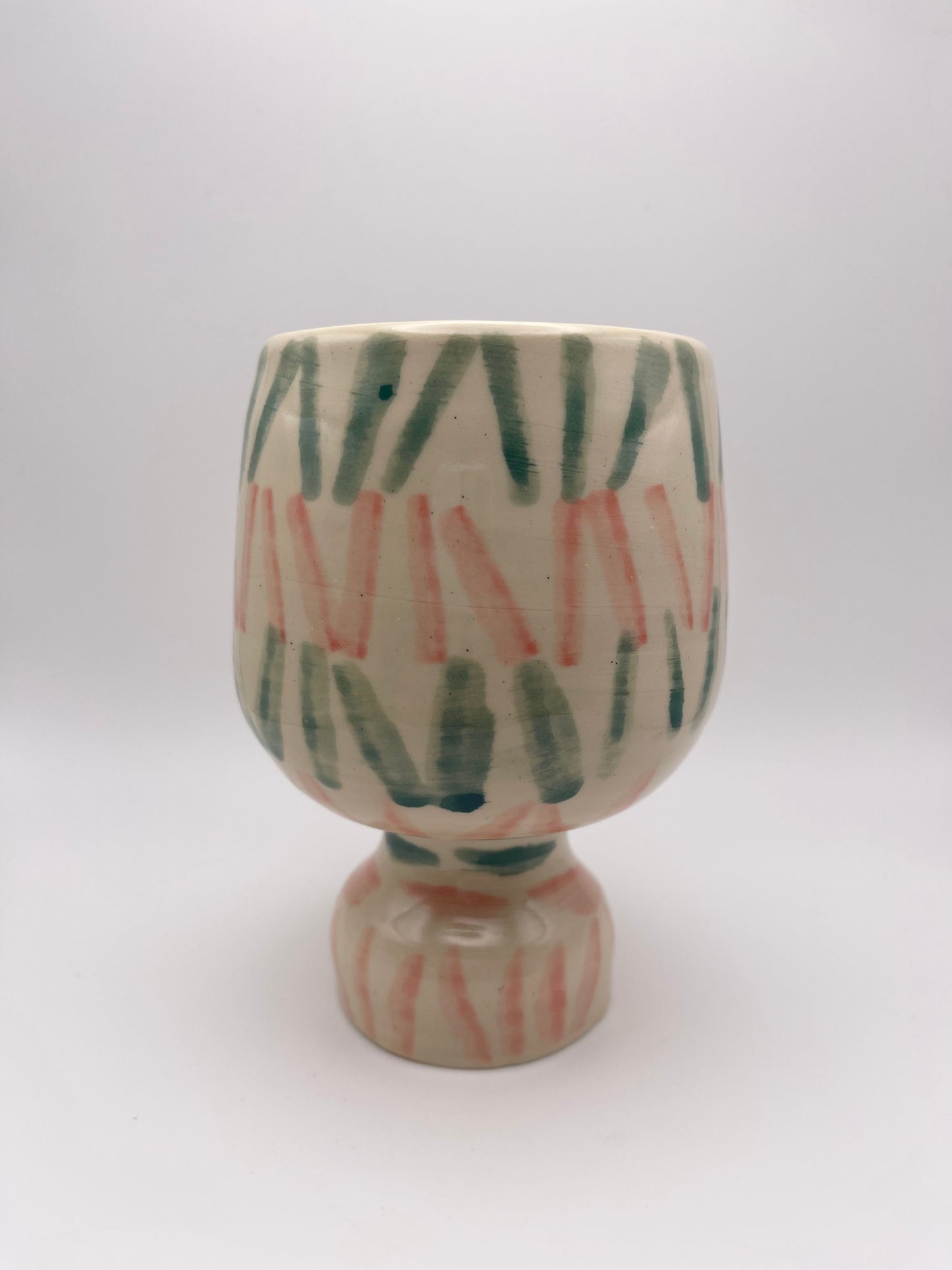 Patterned Pedestal Cup