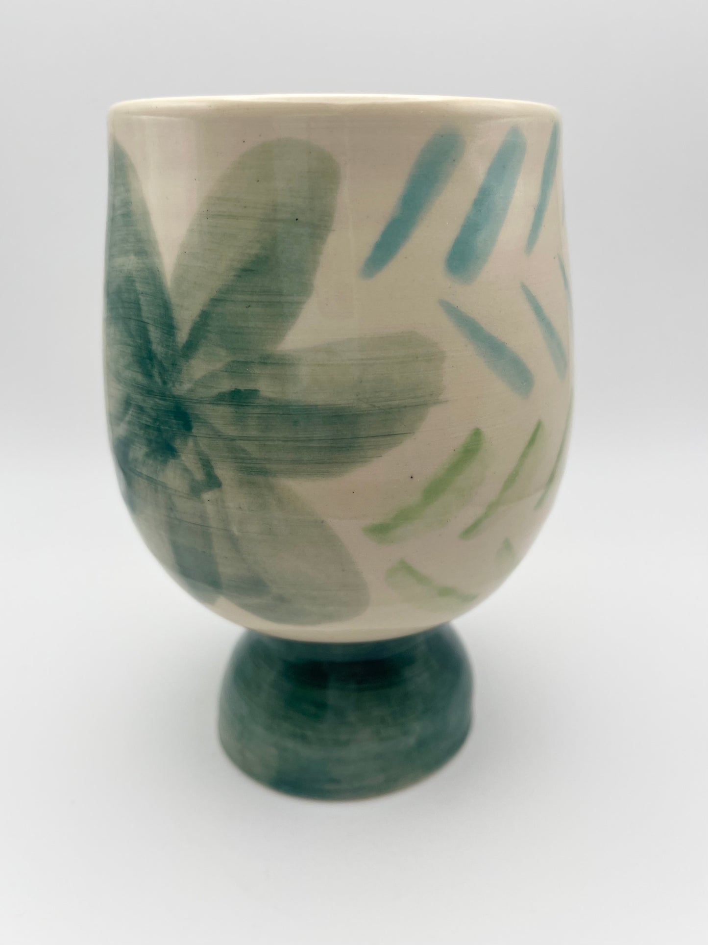 Patterned Pedestal Cup