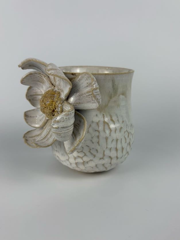 Hand Sculpted Magnolia Mug