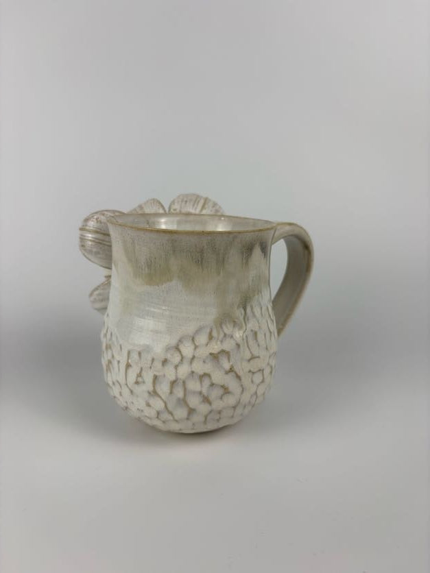 Hand Sculpted Magnolia Mug