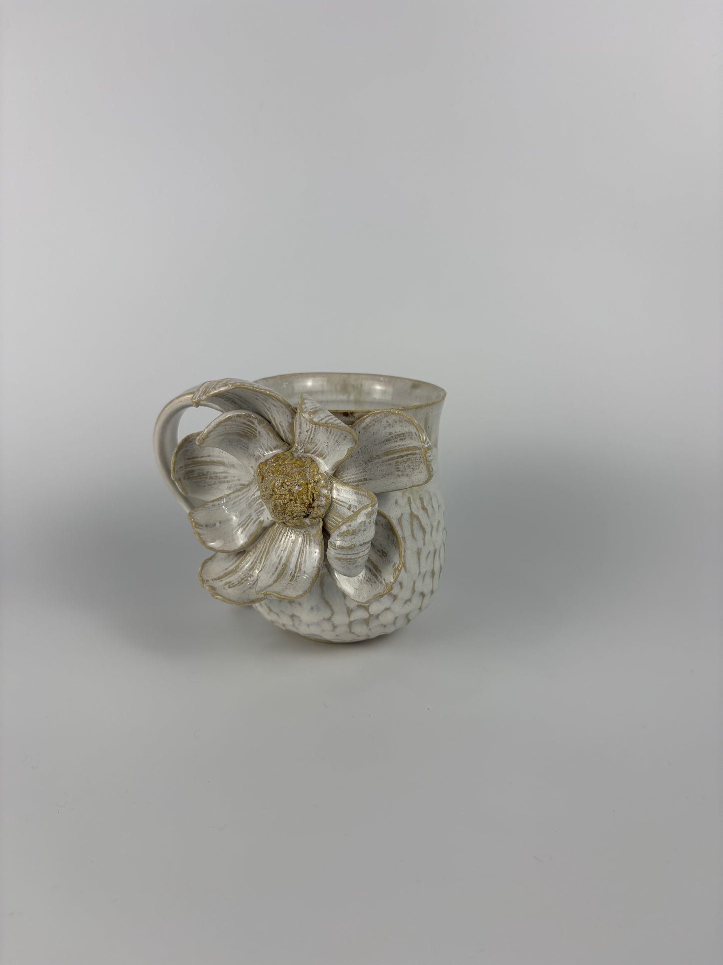 Hand Sculpted Magnolia Mug