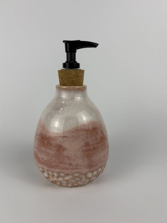 Pink Round Carved Soap Pump