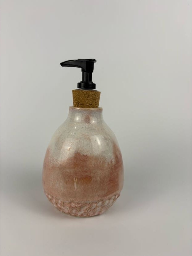 Pink Round Carved Soap Pump