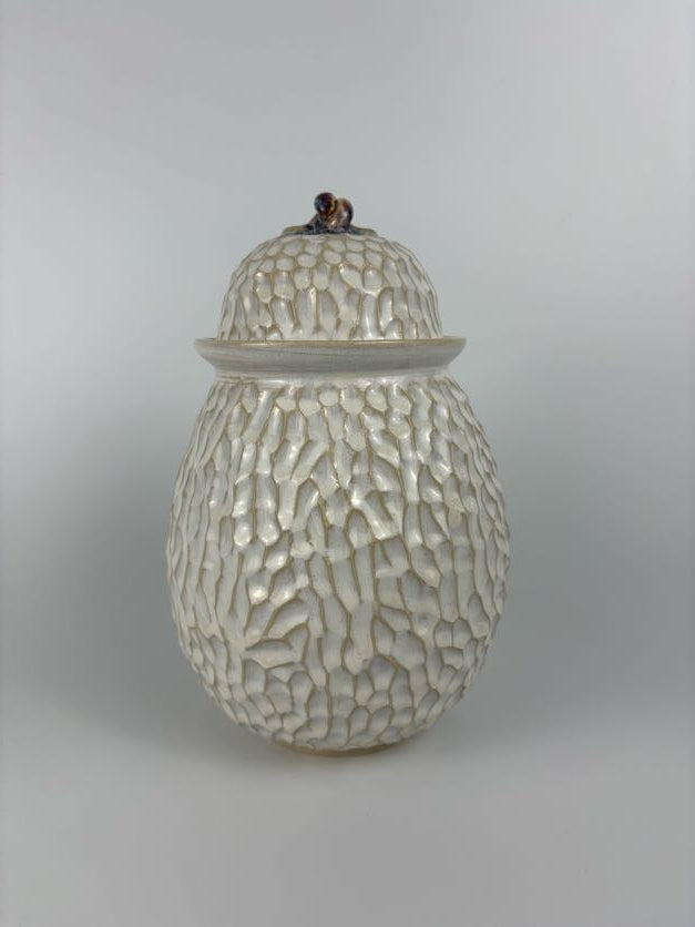 Large Bellied Cream Jar