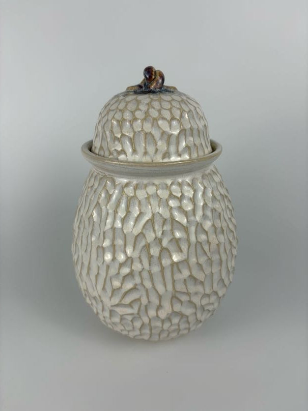 Large Bellied Cream Jar