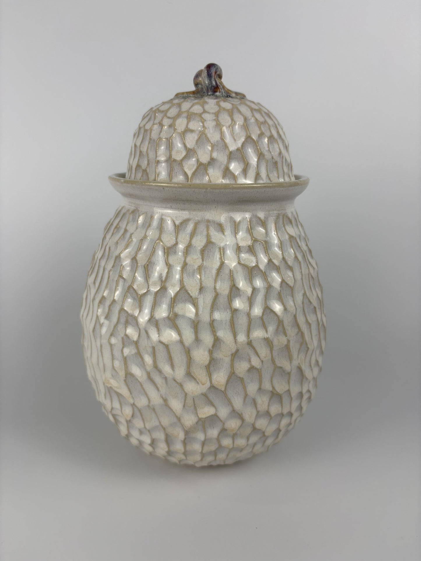 Large Bellied Cream Jar