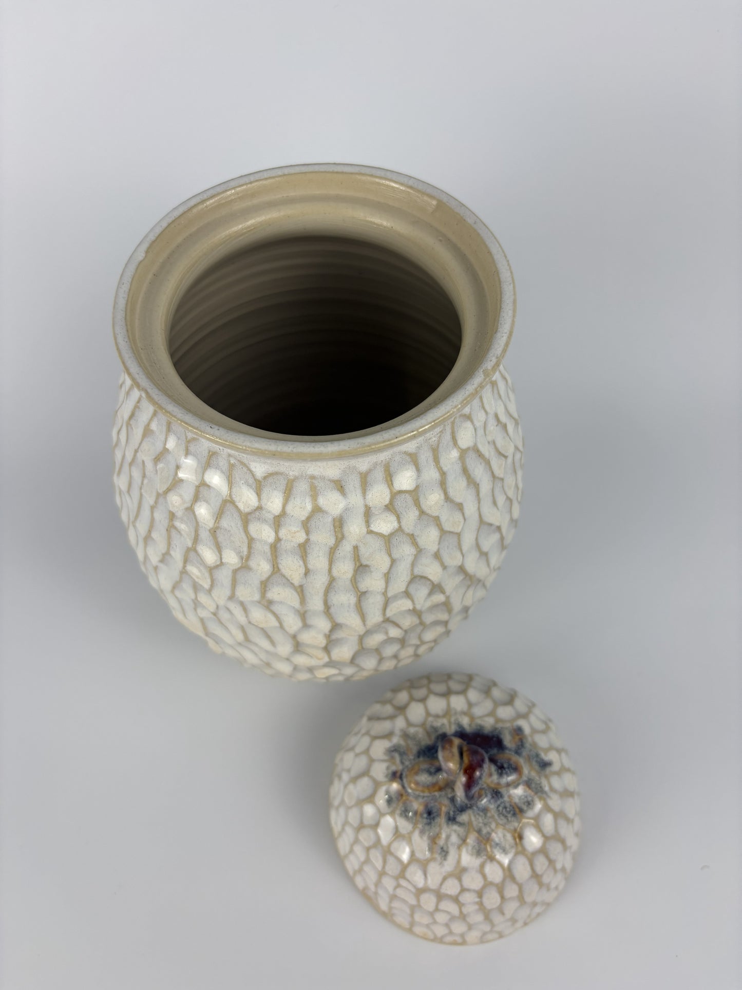 Large Bellied Cream Jar