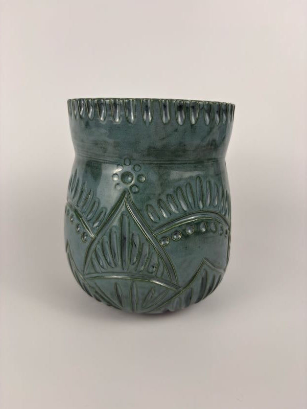 Carved Utensil Holder
