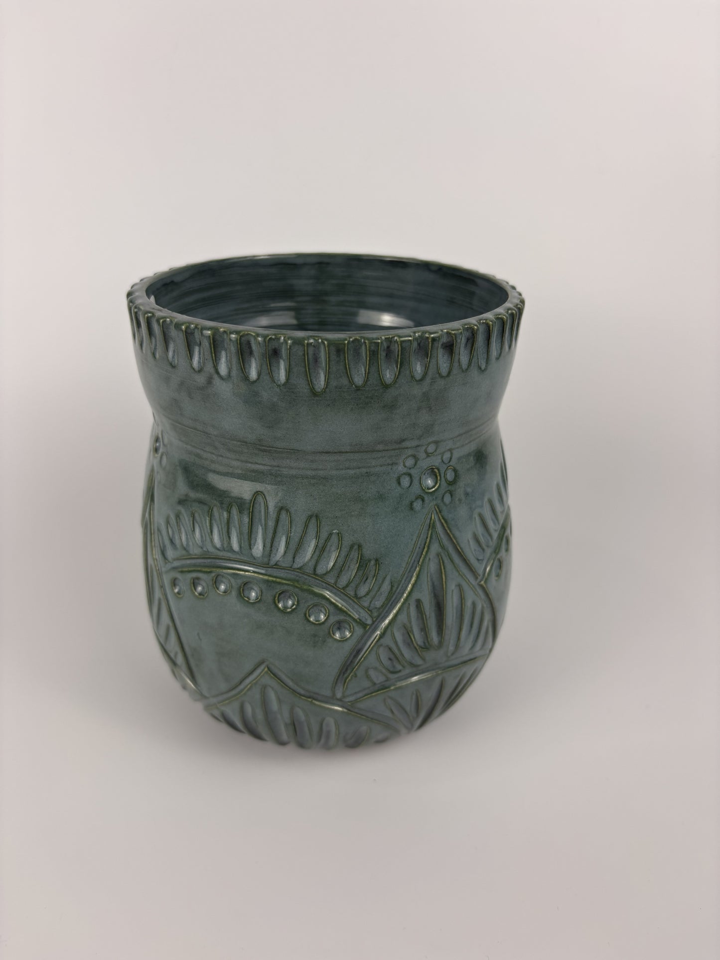 Carved Utensil Holder