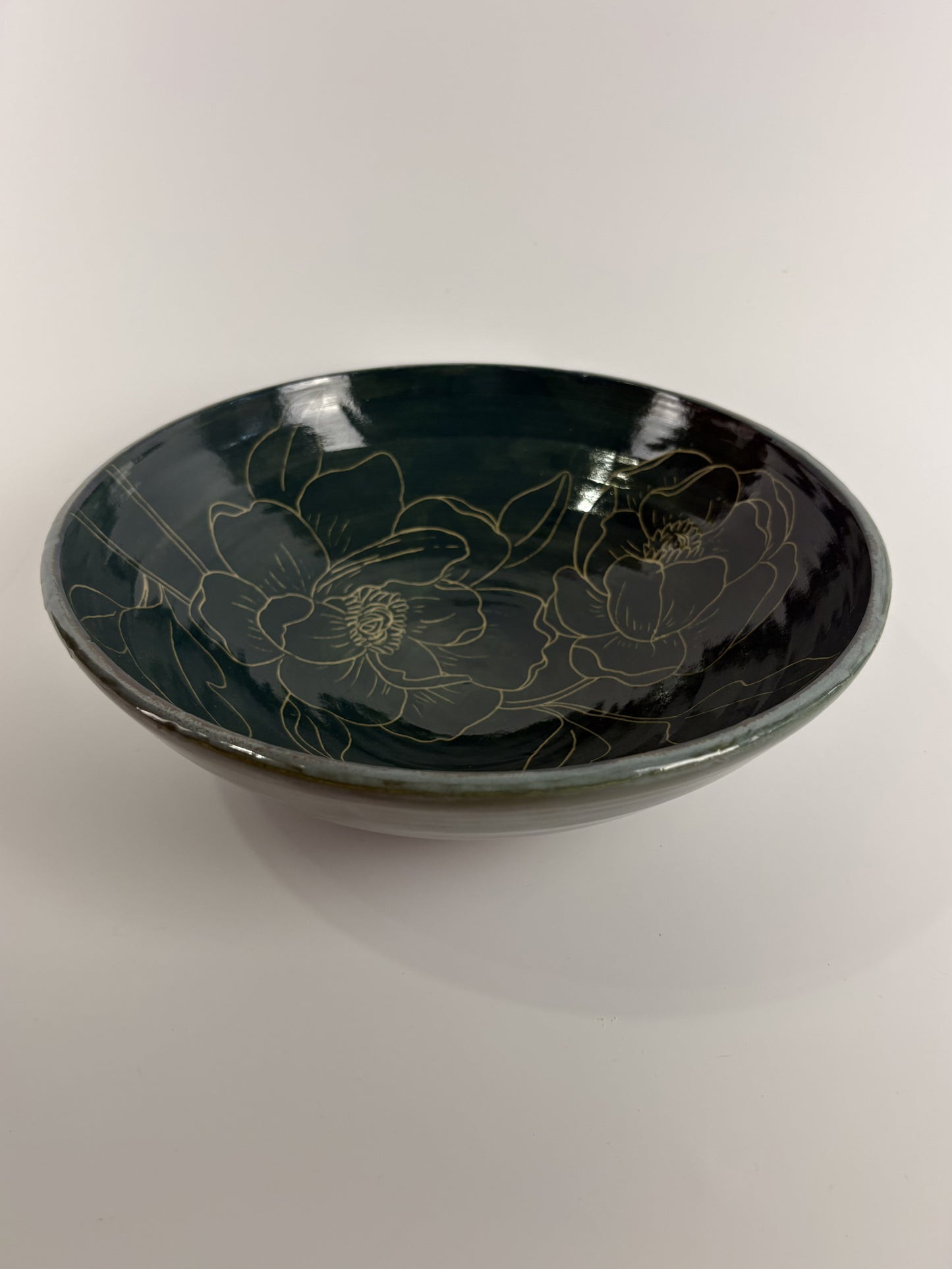 Floral Sgraffito Bowl