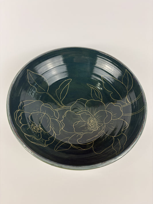 Floral Sgraffito Bowl