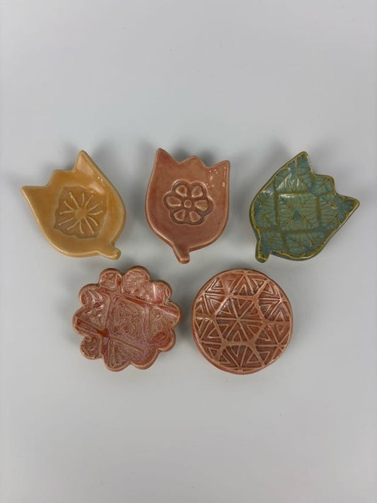 Earthy Botanical Trinket Dishes