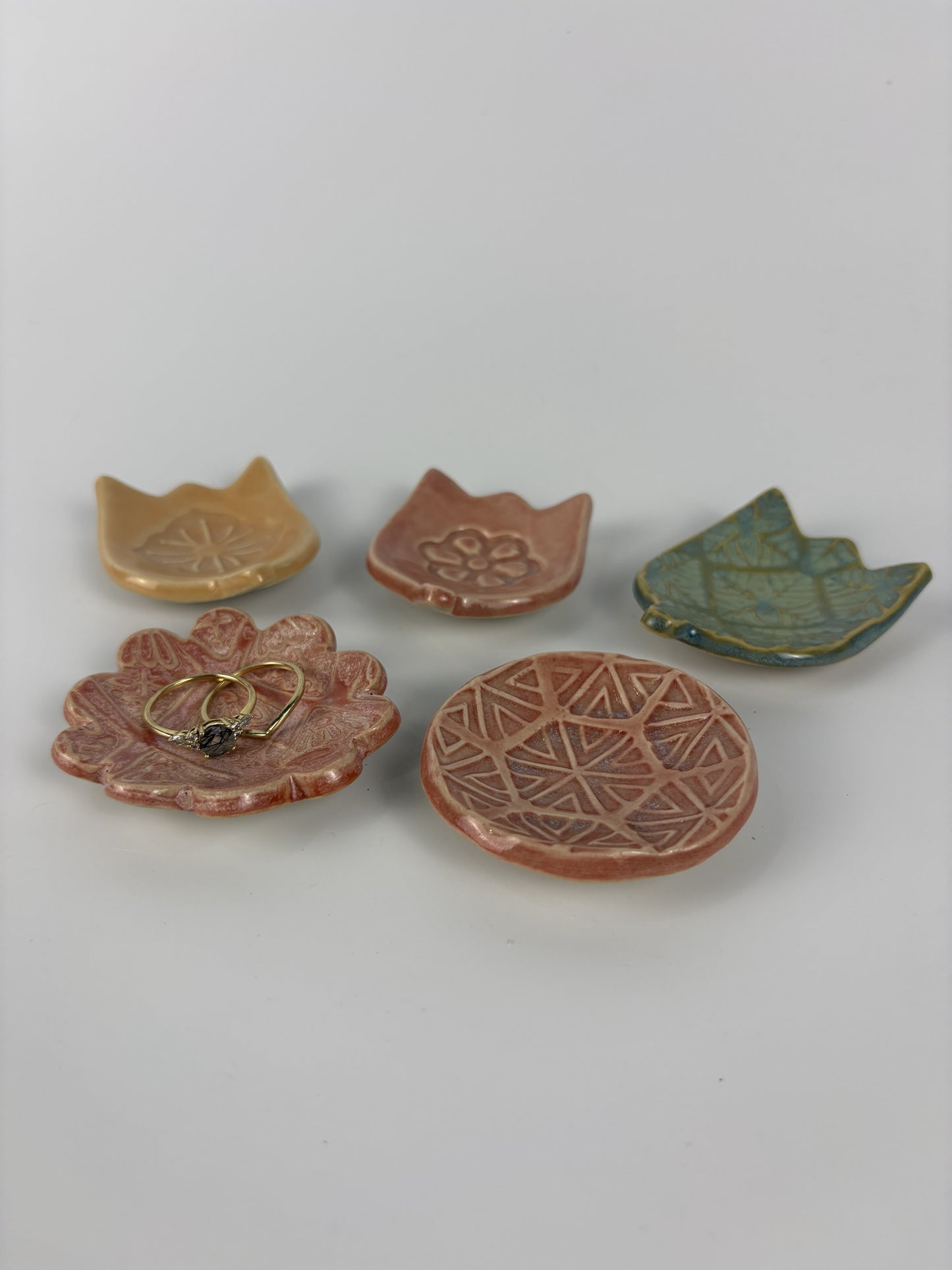 Earthy Botanical Trinket Dishes