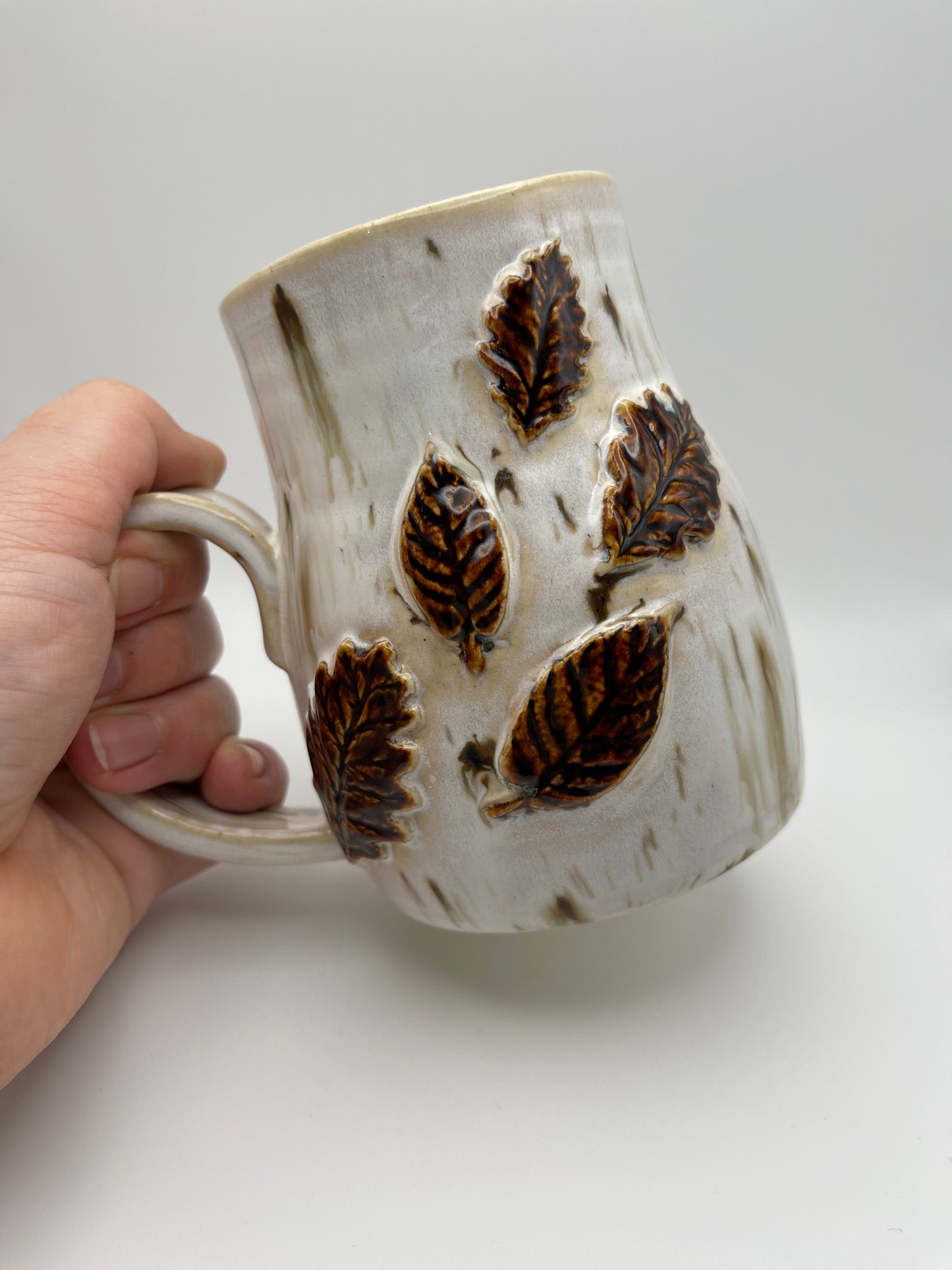 Medium Autumn Leaf Mug in Birch